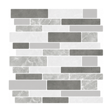 Grey & White Marble Mosaic - Alpine Mist Marble - MT1526-XPE