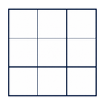 Blue & White Square Grid - Glacier Lake Blue - MT1558