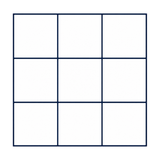 Blue & White Square Grid - Glacier Lake Blue - MT1558