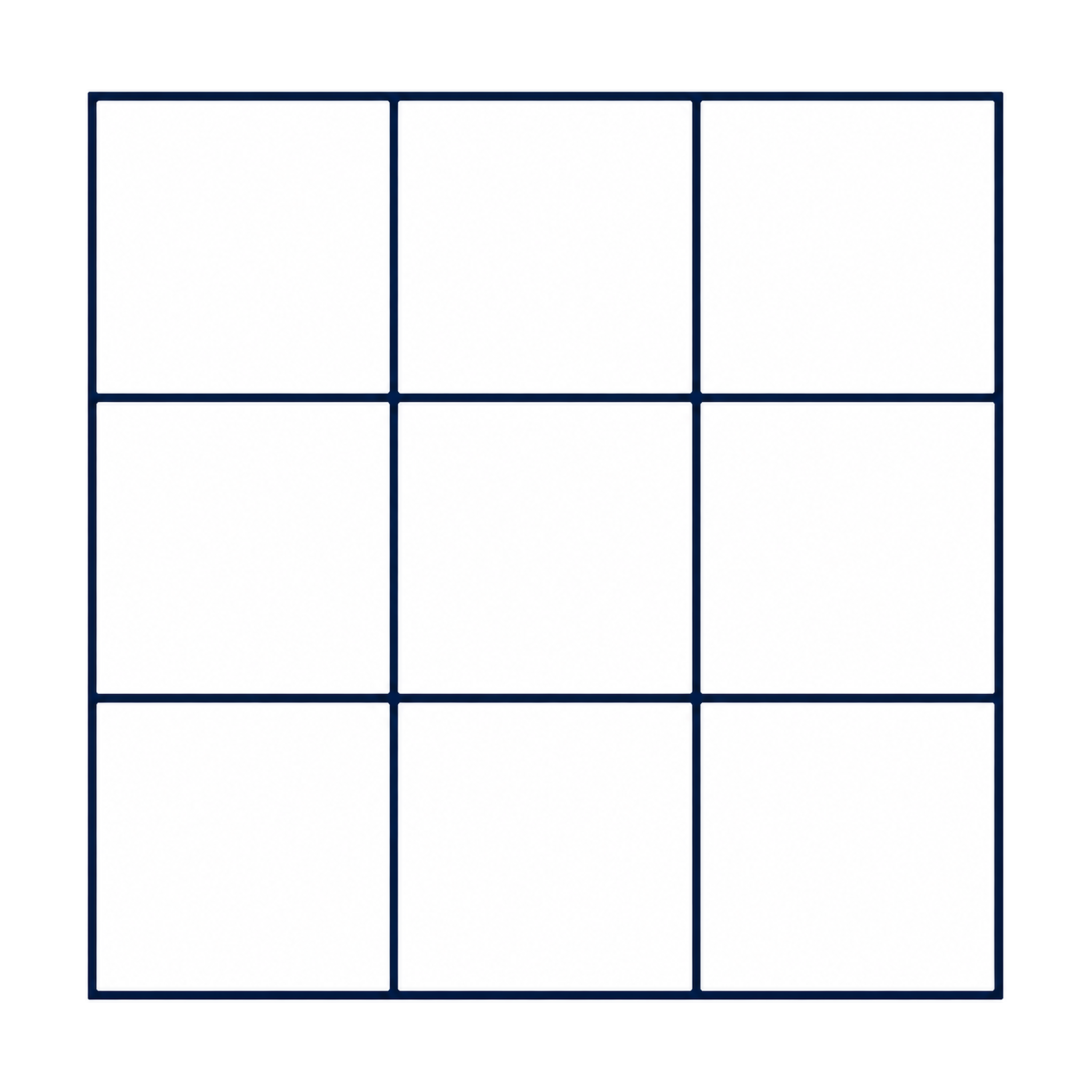 Blue & White Square Grid - Glacier Lake Blue - MT1558