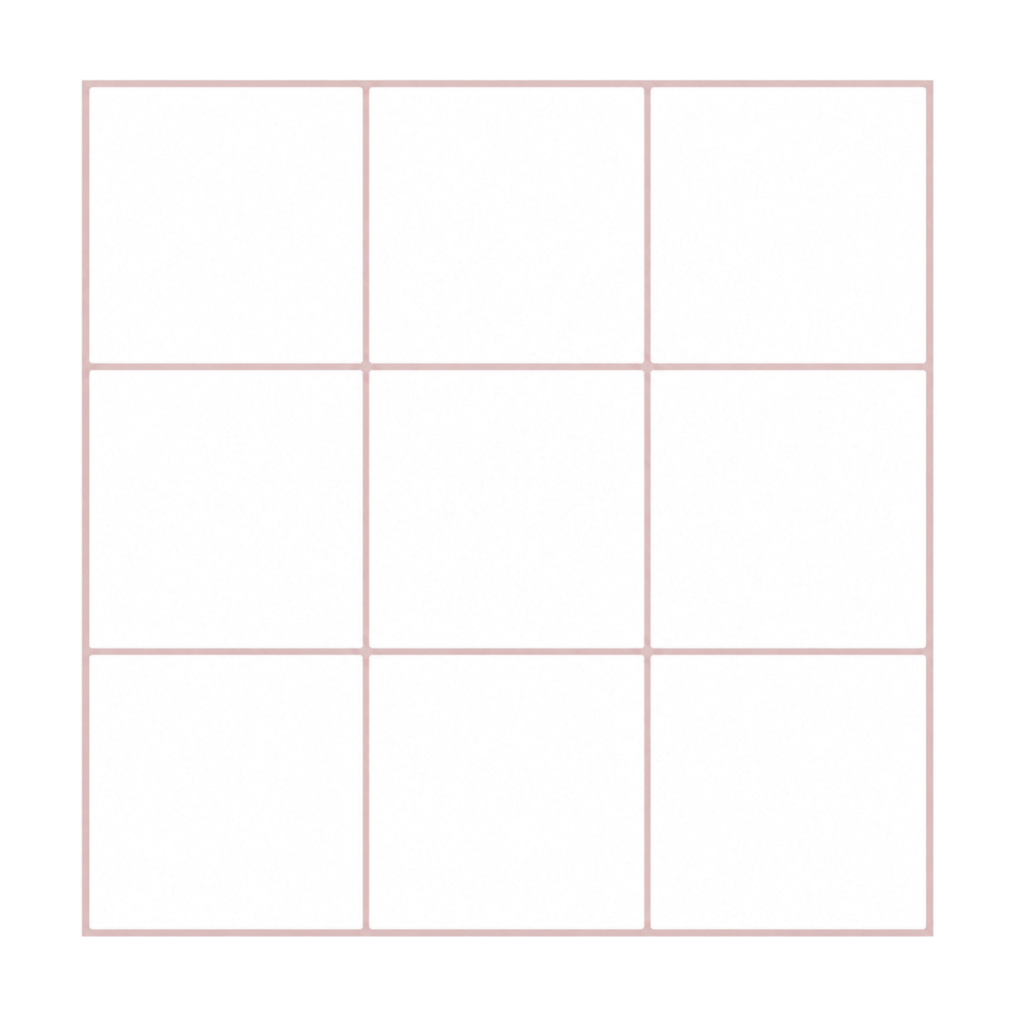 Pink & White Square Grid - Camellia & Snow - MT1560