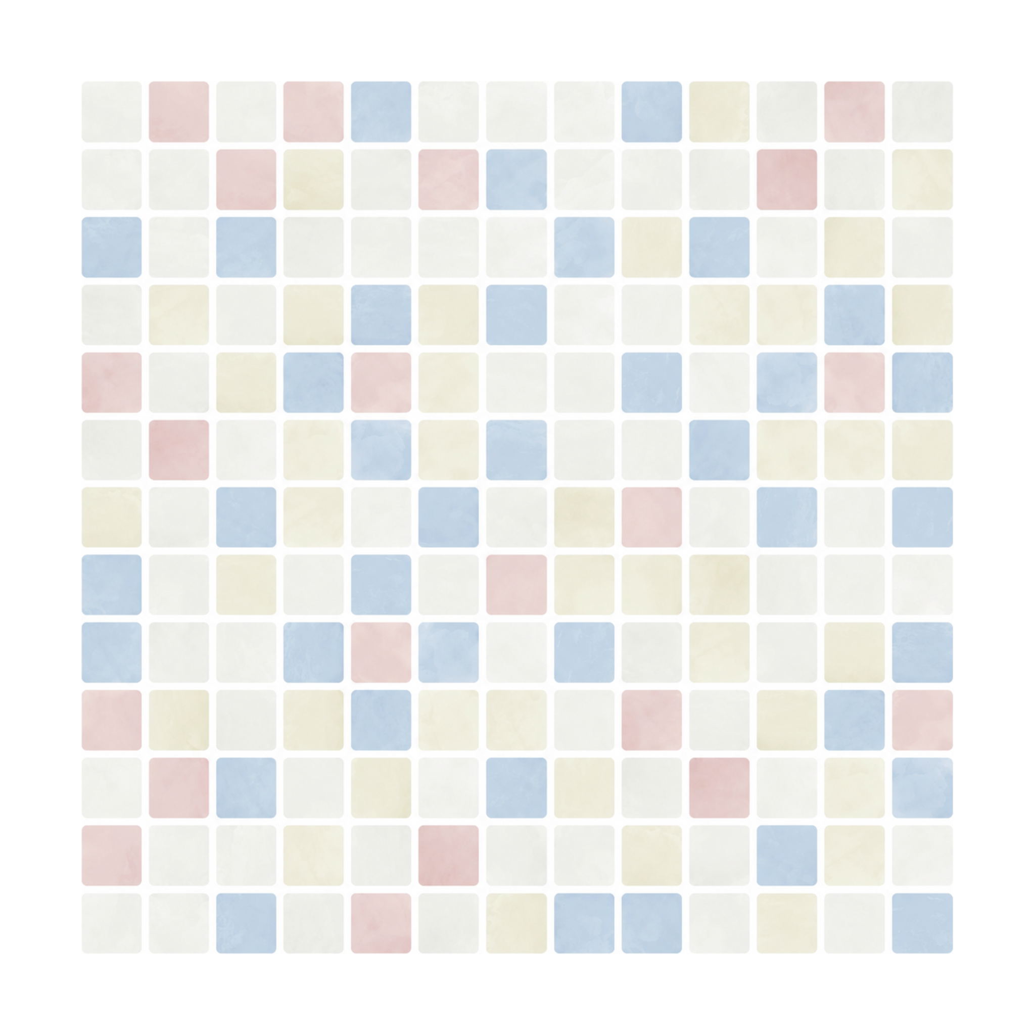 Pink & Blue Micro Mosaic - Blossom Sky - MT1736