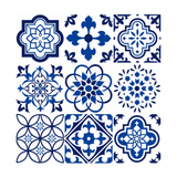 Blue & White Baroque - Glacier Lake Blue - MT1875