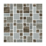 Taupe Metallic Mosaic - Mushroom Taupe - MT1895