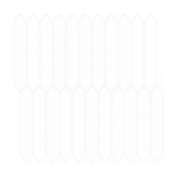 Pure White Long Hexagon - Snowcap White - MT2108-XPE