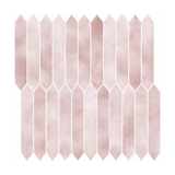 Pink Long Hexagon - Camellia Pink - MT2111-XPE
