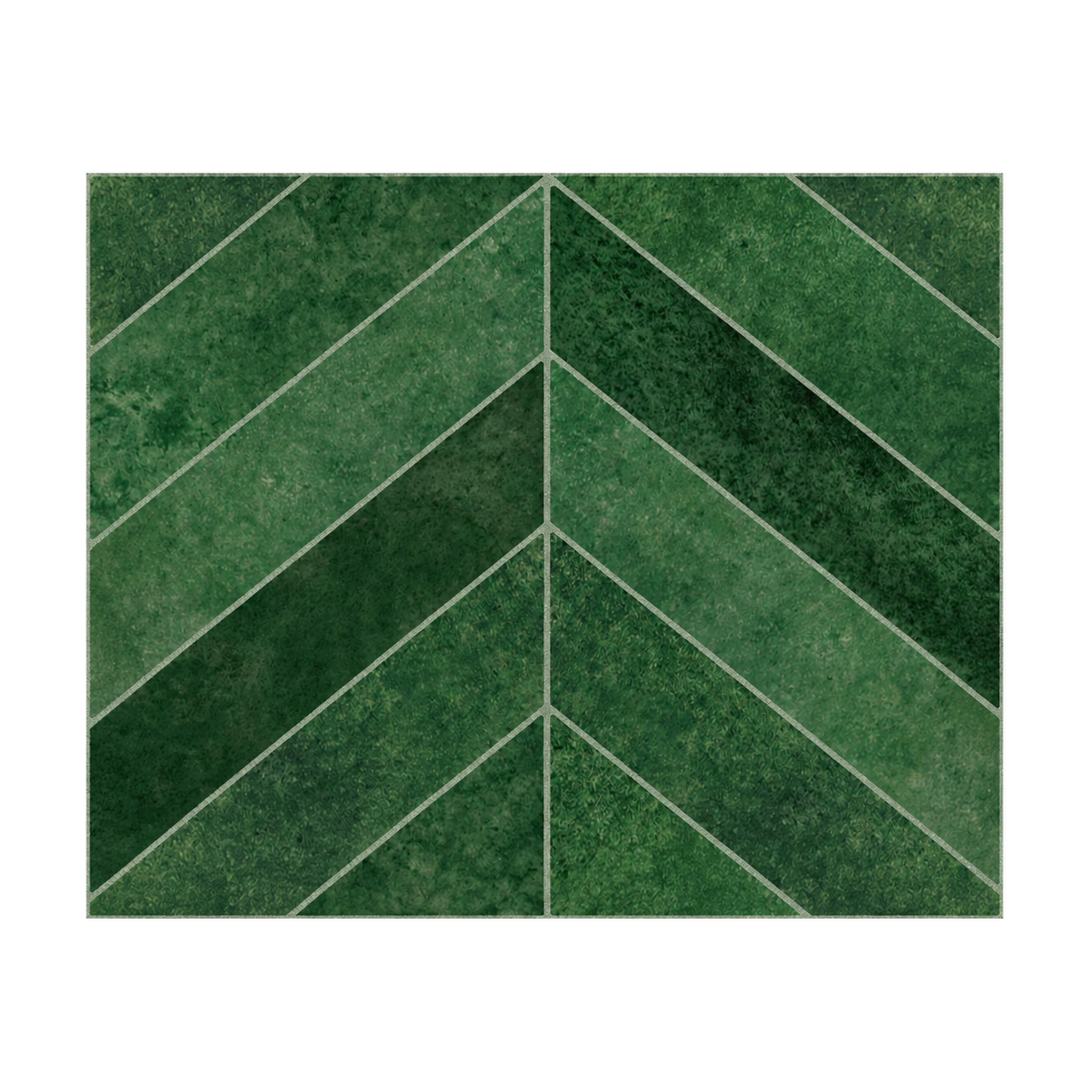 Emerald Green Herringbone - Fernwood Emerald - MT2221