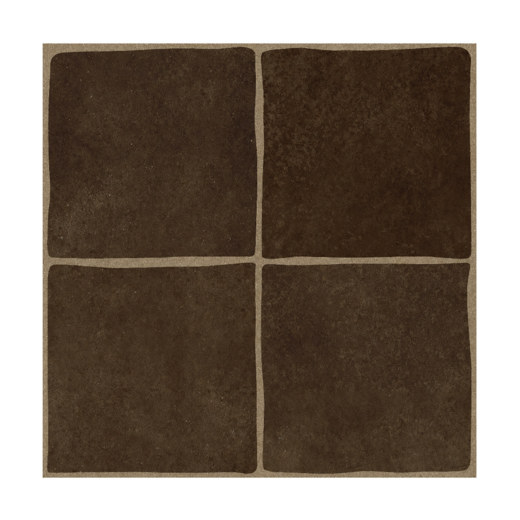 Dark Brown Square Grid - Cedar Bark Brown - MT2235