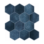 Navy Blue Hexagon - Deep Lake Navy - MT2245