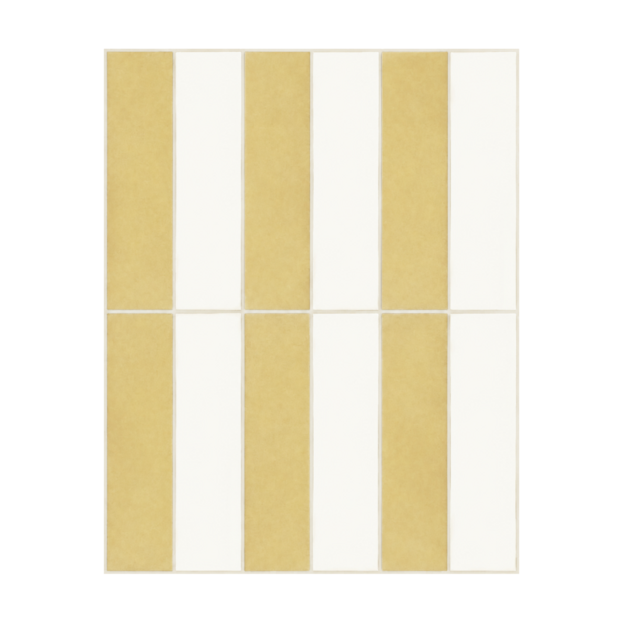 Yellow & White Linear Mosaic - Daffodil & Snow - MT2299