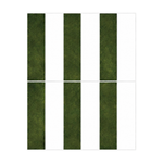Dark Green & White Linear Mosaic - Pinewood Green & Snow - MT2340