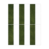 Dark Green & White Linear Mosaic - Pinewood Green & Snow - MT2340