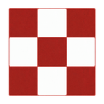 Red & White Checkerboard - Rowan Berry & Snow - MT2341
