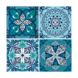 Teal Blue Baroque - Rainforest Teal - MT2376