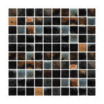 Bronze & Black Crackle Mosaic - Bark Bronze & Basalt - MT2383