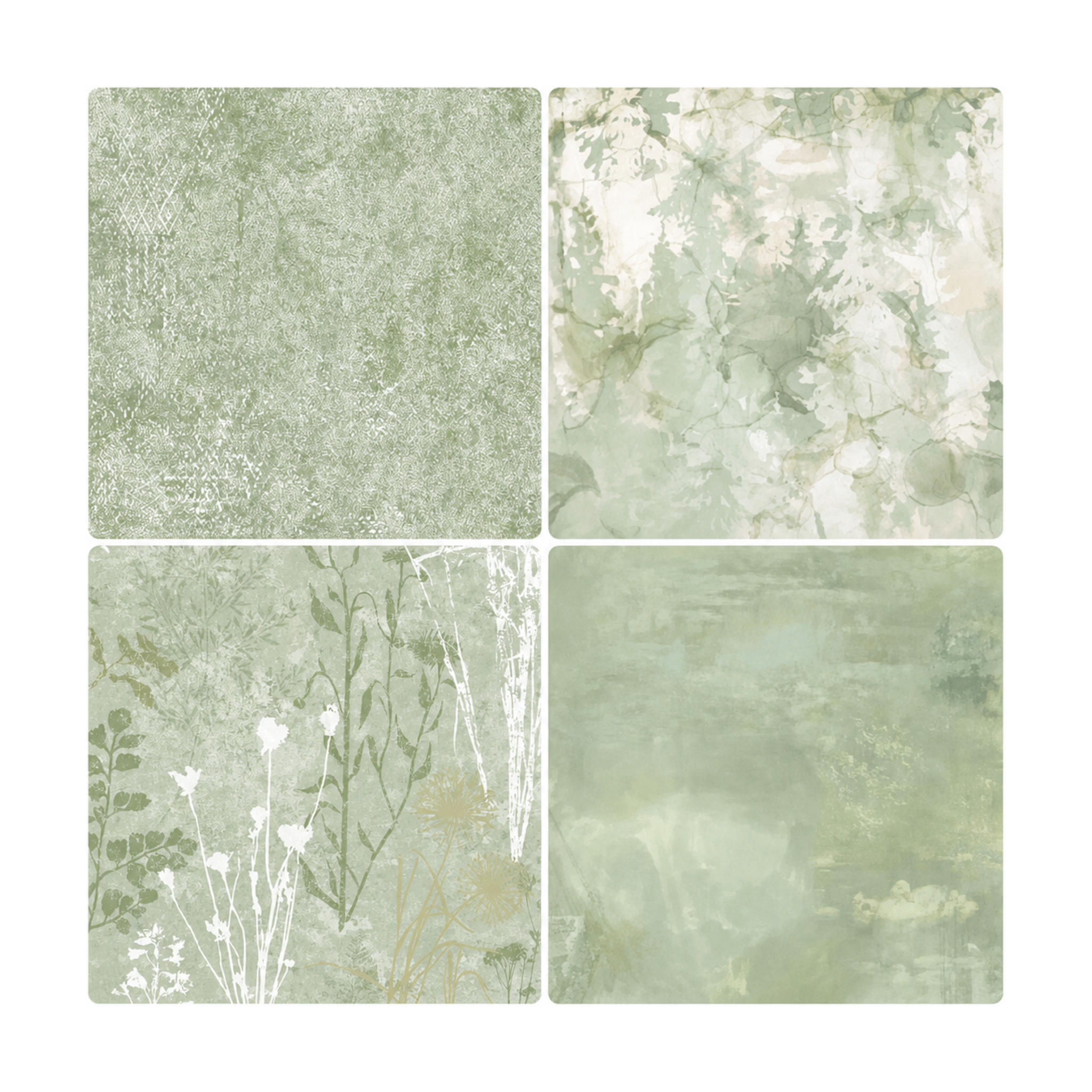 Green Square Grid - Meadow Green - MT2411