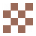 Mocha Mousse & White Checkerboard - Truffle Cocoa & Snow - MT2420