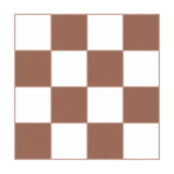 Mocha Mousse & White Checkerboard - Truffle Cocoa & Snow - MT2420