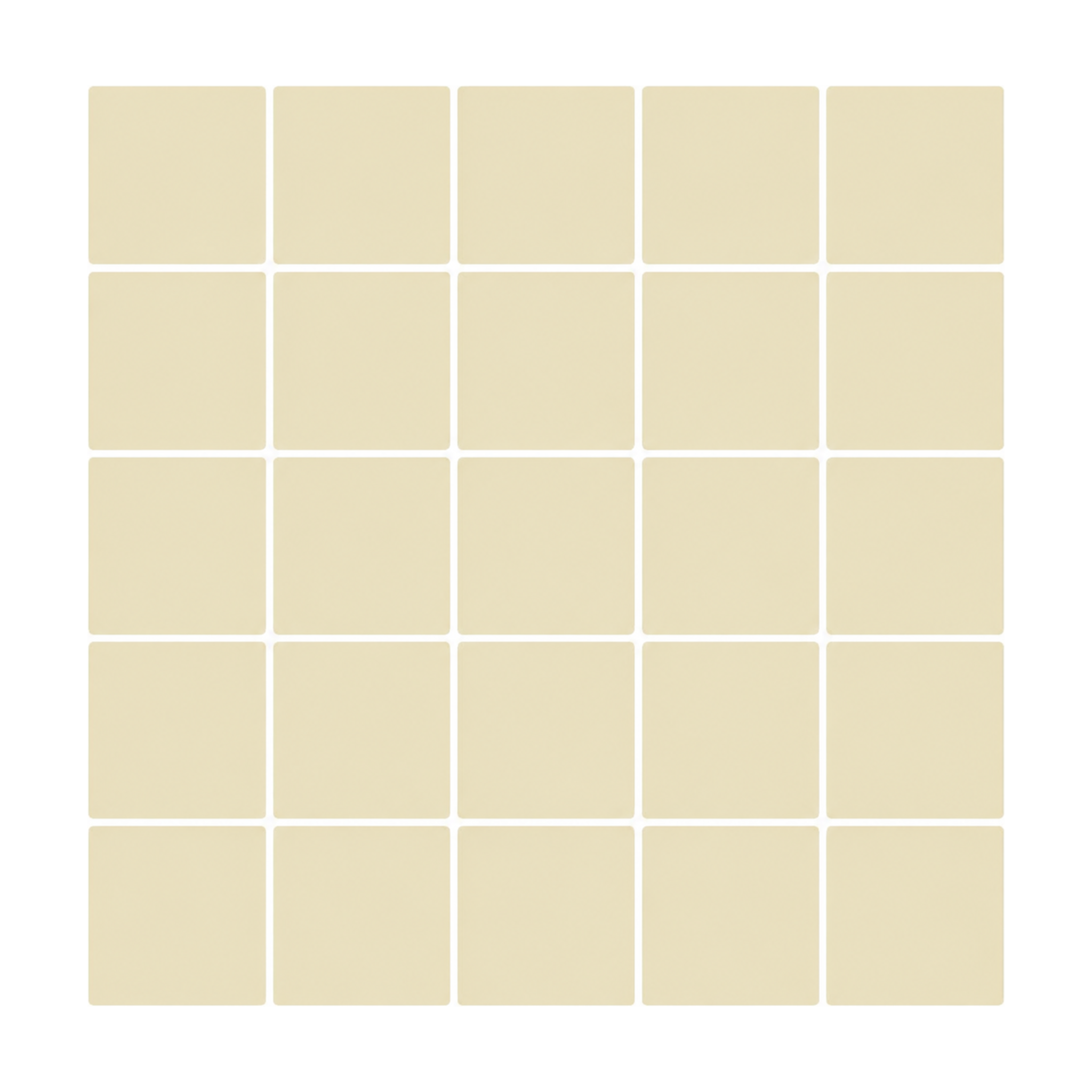 Vanilla Cream Square Mosaic - Vanilla Bloom Cream - MT2482