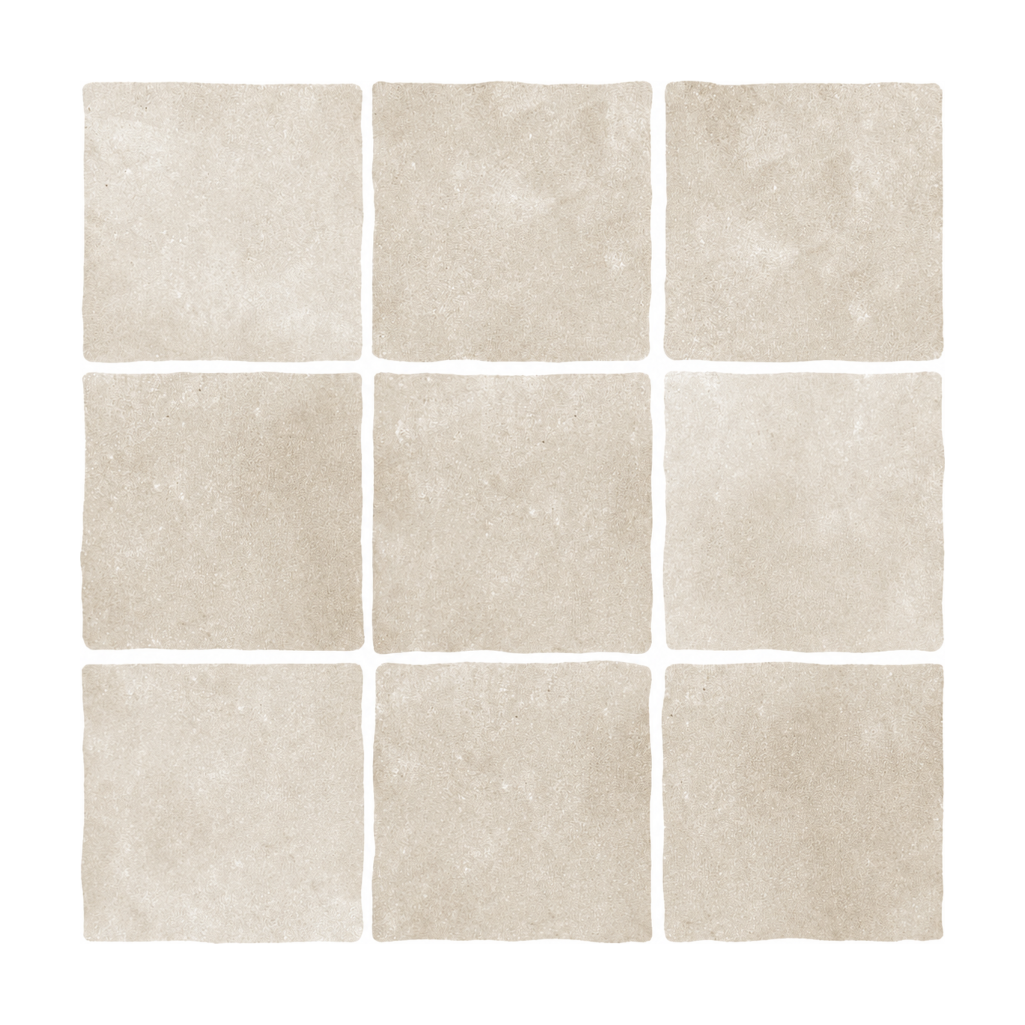 Warm Beige Handmade Square Mosaic - Sunlit Sand - MT2525