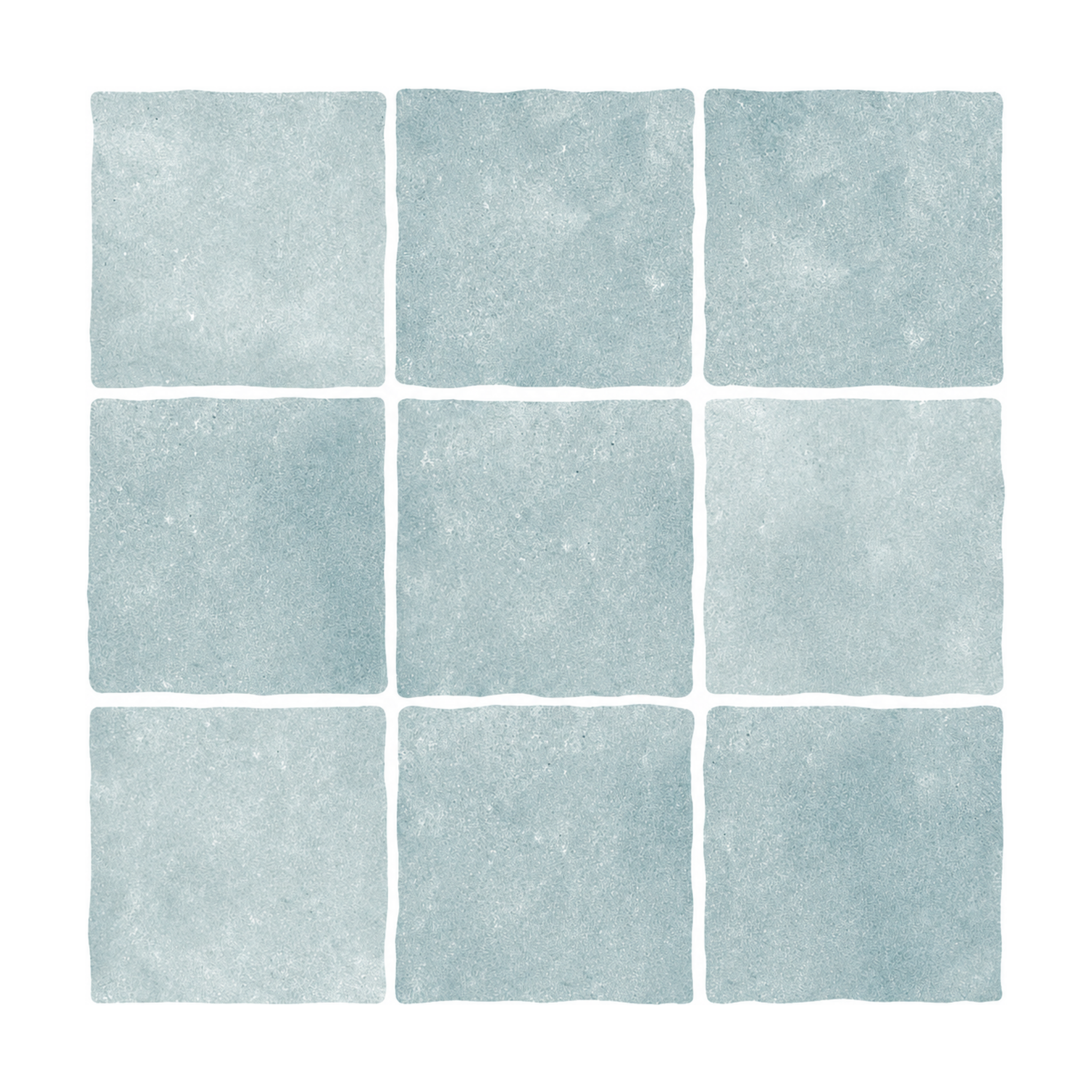 Dusty Blue Handmade Square Mosaic - Raincloud Blue - MT2526