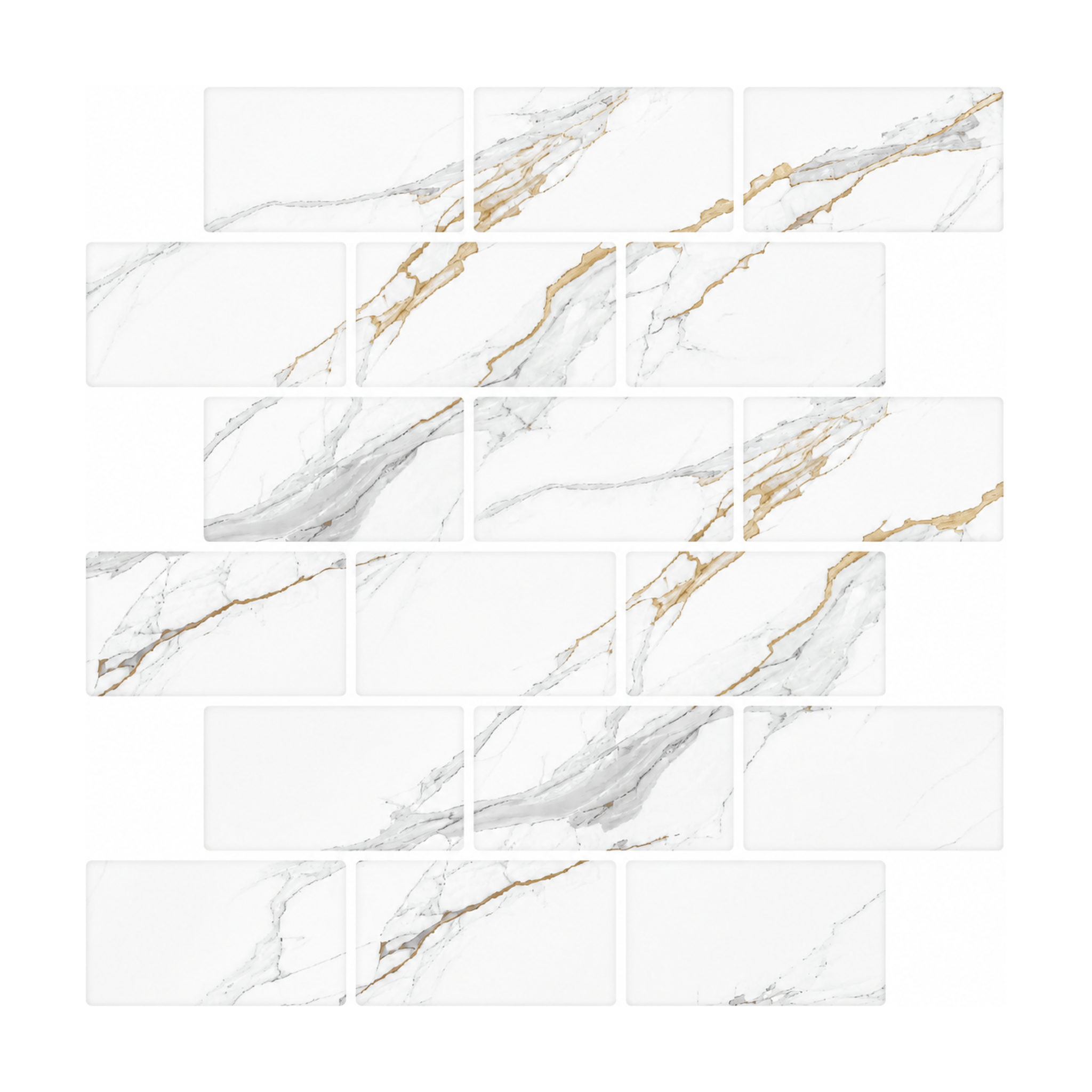 Calacatta Gold Marble Subway - Sunlit Peak Calacatta - MT2640-XPE