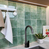 Sage Green Square Grid