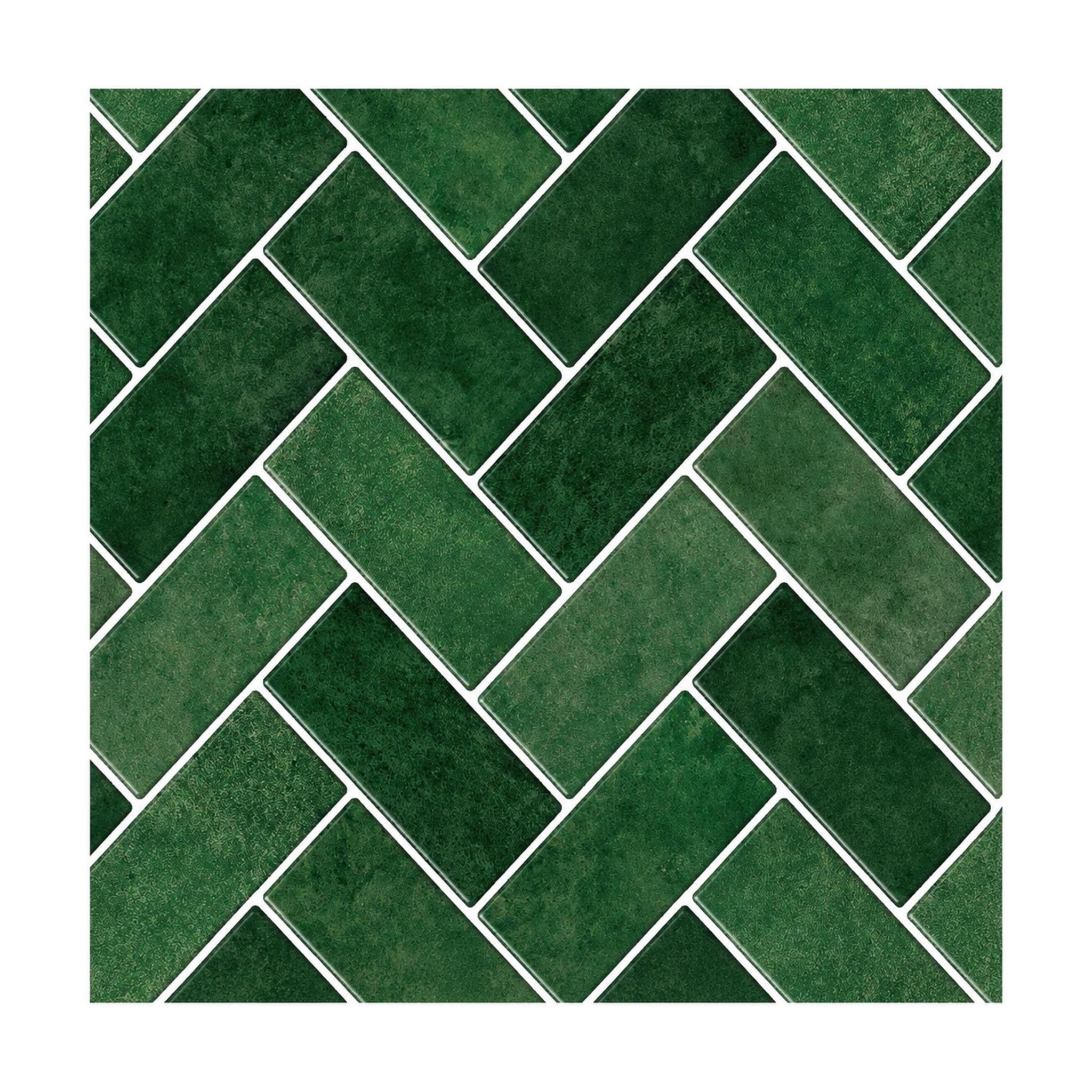 Green Herringbone - Meadow Green - VT2091N-30
