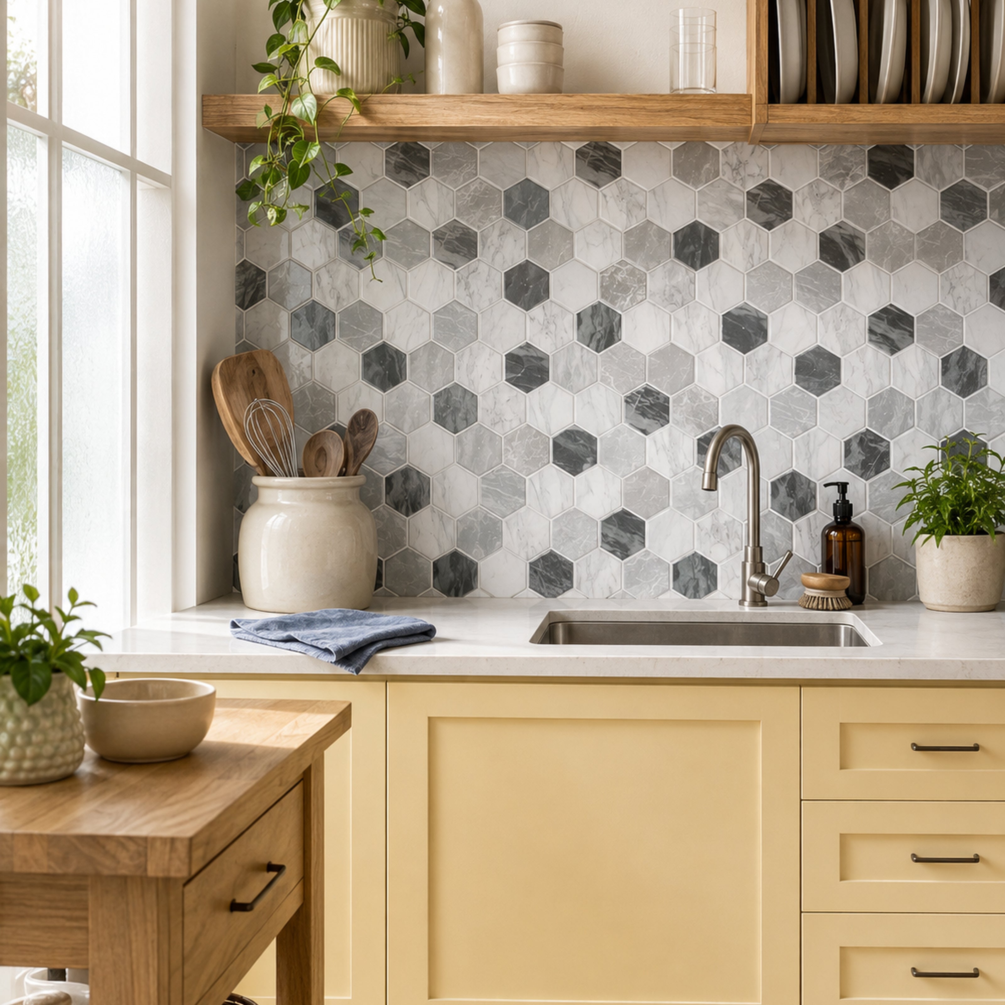Light Grey Hexagon