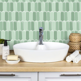 Sage Green Feather Mosaic