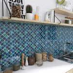 MORCART MT1167 Arabesque wall tiles, factory kitchen counter reference