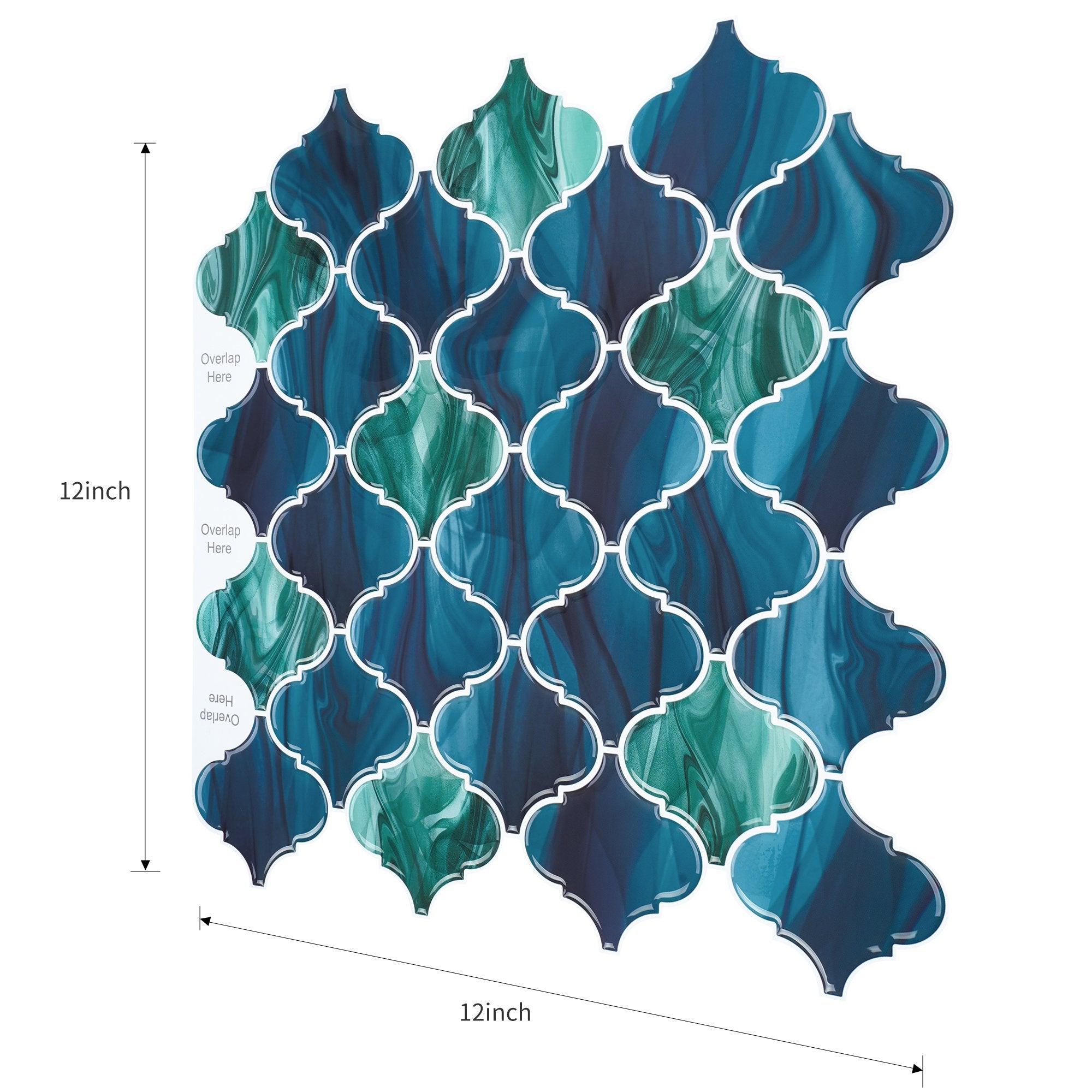 MORCART MT1167 Arabesque wall tiles, factory sheet dimensions reference