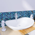 MORCART MT1167 Arabesque wall tiles, factory vessel sink reference