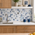 Ocean Blue Mosaic (MT1172-XPE) - kitchen backsplash, front wide