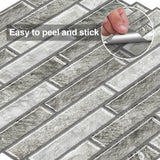 MORCART MT1189 wall tile sheet showing peel-and-stick backing