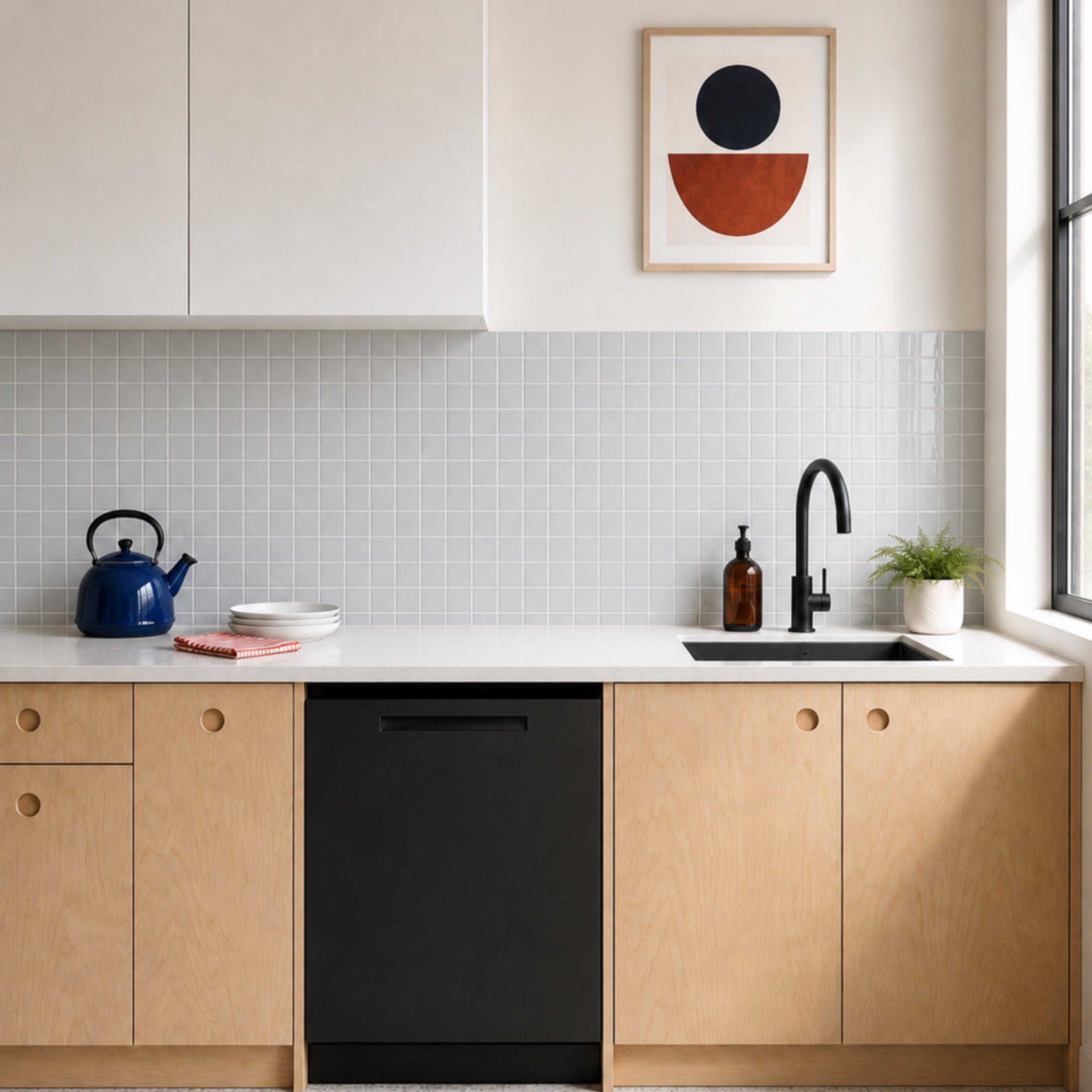 Grey Square Mosaic