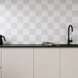 Grey & White Square Grid