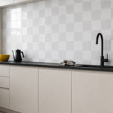 Grey & White Square Grid