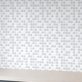 Ice Blue & White Micro Mosaic
