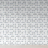 Ice Blue & White Micro Mosaic