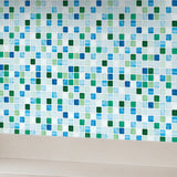 Teal Micro Mosaic