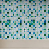Teal Micro Mosaic