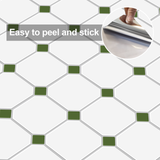 MORCART Green Octagon MT1297C - peel and stick detail