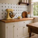 MORCART Green Octagon MT1297C - kitchen backsplash, oblique wide