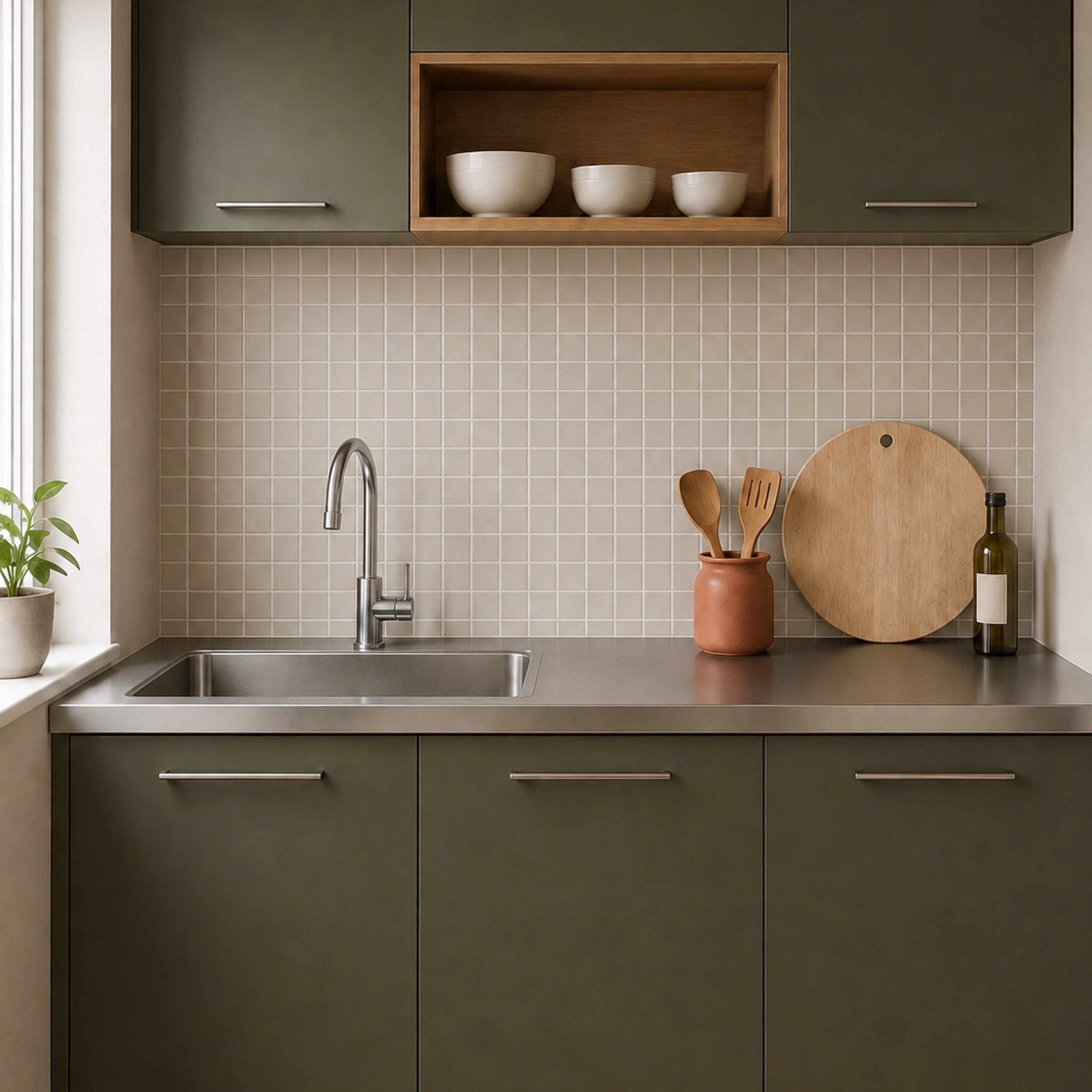 Oatmeal Square Mosaic