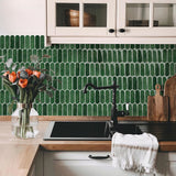Emerald Green Feather Mosaic