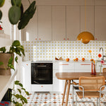 MORCART White and Gold Octagon MT1479C-30 - kitchen wide