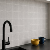 Concrete Grey Handmade Square Mosaic