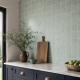 Sage Green Handmade Square Mosaic