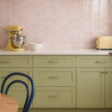 Pink Herringbone